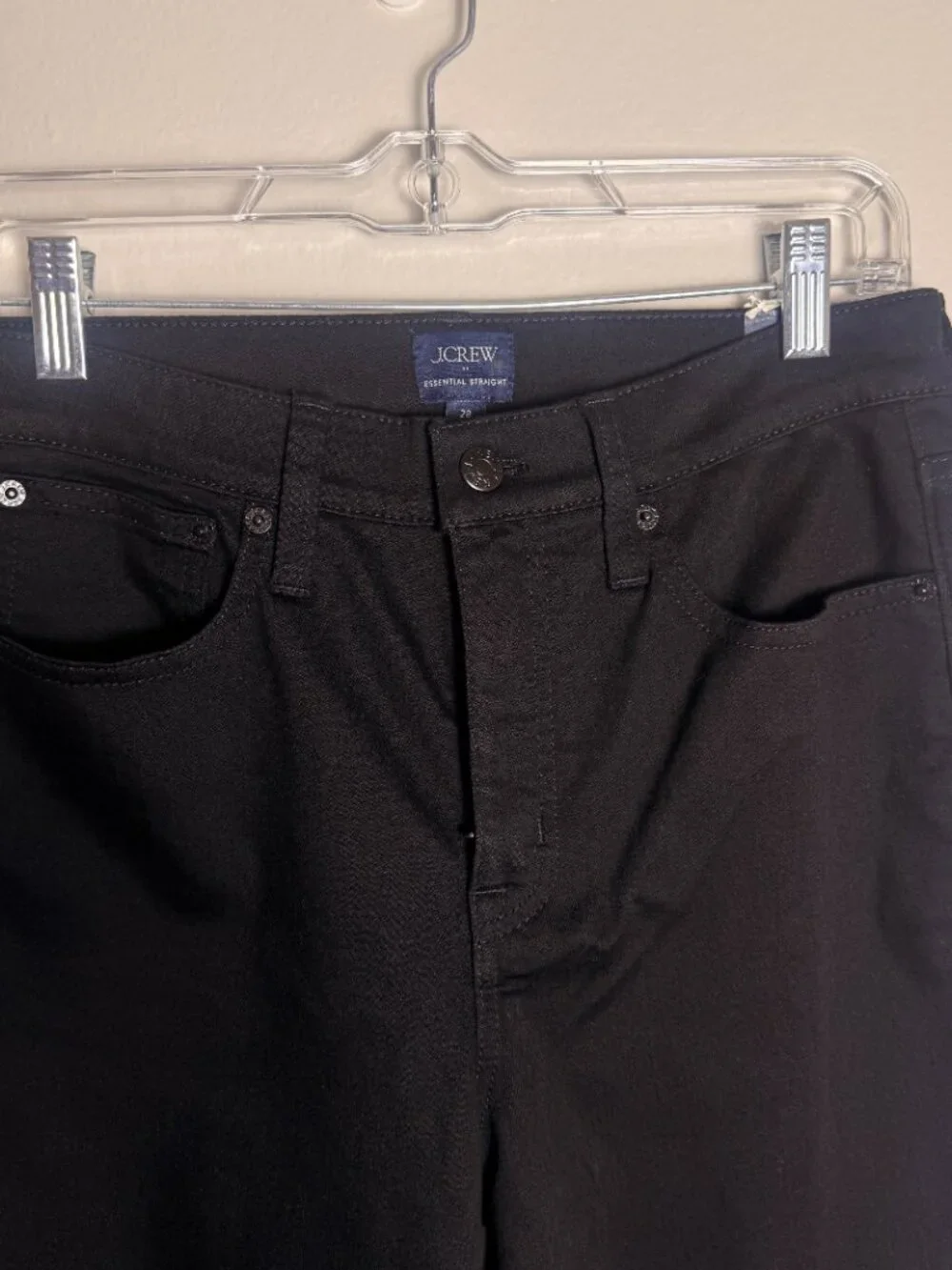 J.Crew High-Rise Straight Leg Jeans in Black